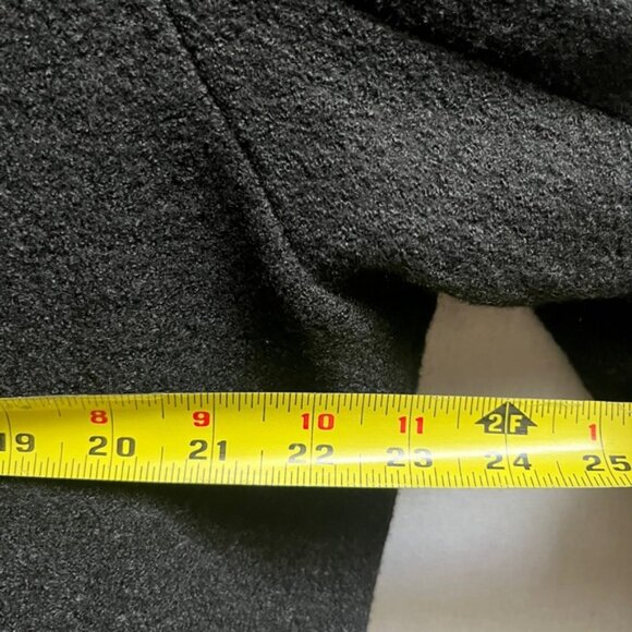 Blue Sky Black Wool Coat - Picture 10 of 11